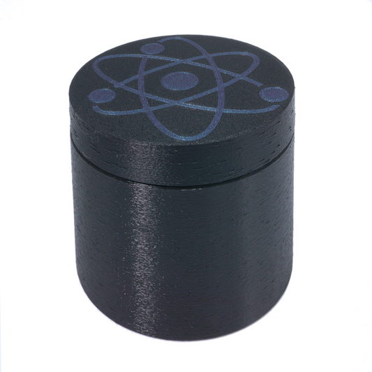 Atom in Blue 16 ounce Stash Jar