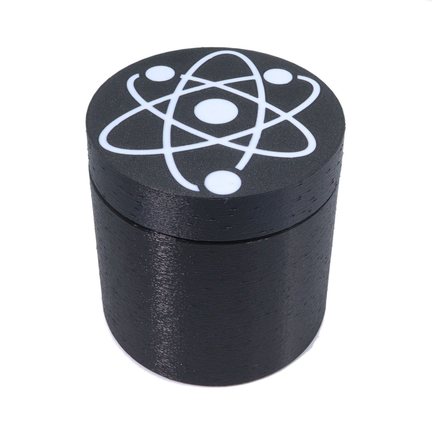 Atom in White 16 ounce Stash Jar