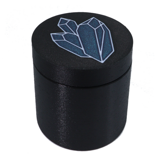 Crystal in Blue 16 ounce Stash Jar
