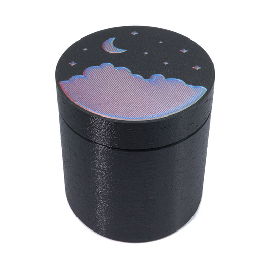 Moonscape rainbow static 16 ounce Stash Jar